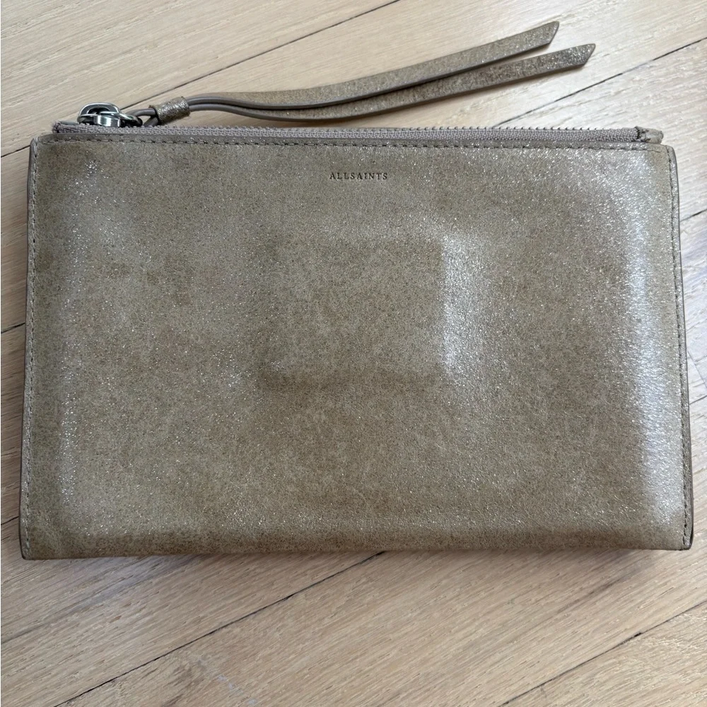 All Saints Metallic Shoulder Bag